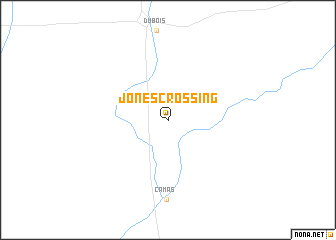 map of Jones Crossing