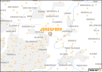 map of Jones Farm