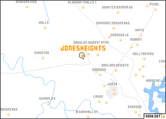 map of Jones Heights