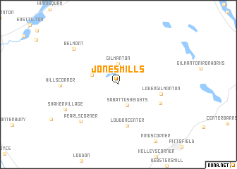 map of Jones Mills