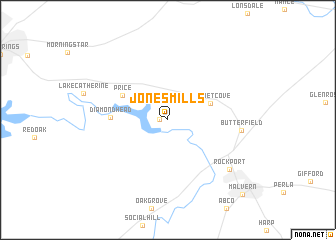 map of Jones Mills