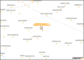 map of Jones Mill