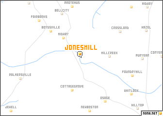 map of Jones Mill