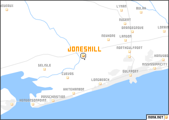 map of Jones Mill