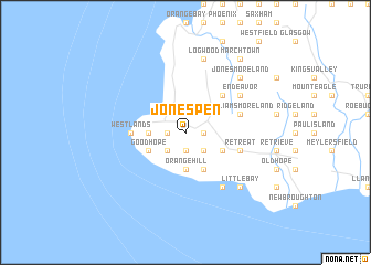 map of Jones Pen