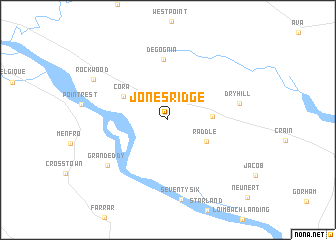 map of Jones Ridge