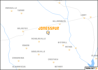 map of Jones Spur