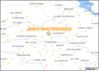 map of Jonestown Cross Roads