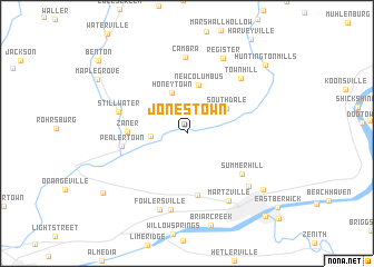 map of Jonestown