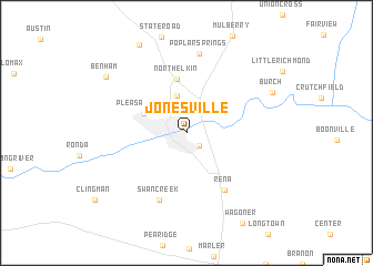 map of Jonesville