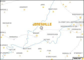 map of Jonesville