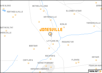 map of Jonesville