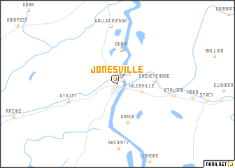 map of Jonesville