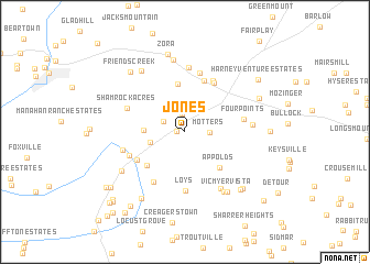 map of Jones