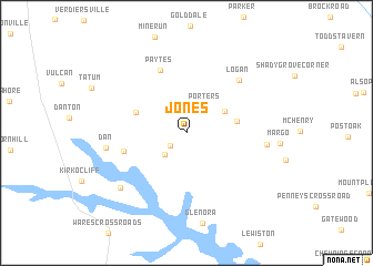 map of Jones