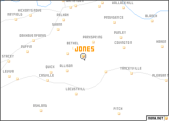 map of Jones