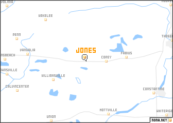 map of Jones