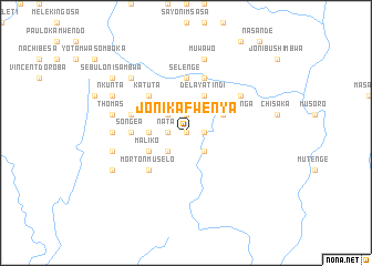 map of Joni Kafwenya