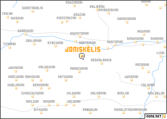 map of Joniškėlis