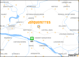 map of Jonquerettes