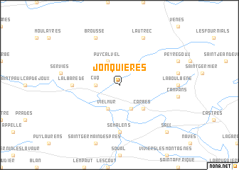 map of Jonquières