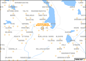 map of Jonsbol