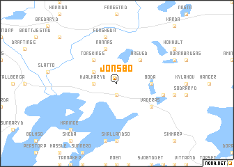 map of Jonsbo