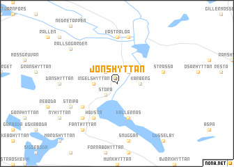 map of Jönshyttan