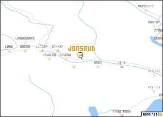 map of Jonsrud