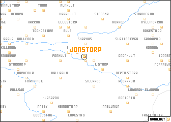 map of Jönstorp