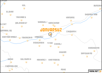 map of Jonvarsŭz