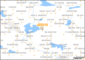 map of Jönvik