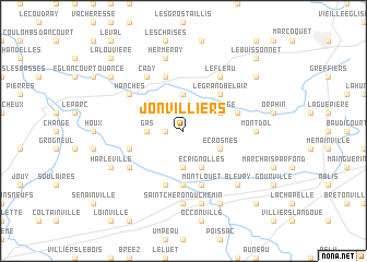 map of Jonvilliers