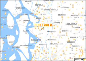 map of Jootewāla