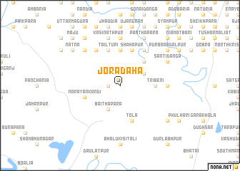 map of Jorādaha