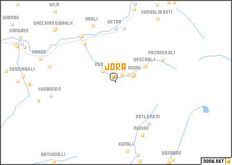 map of Jora