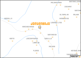 map of Jordán Bajo