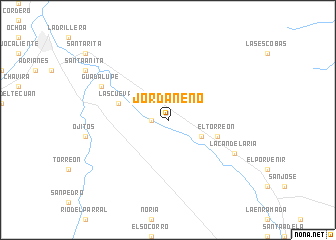 map of Jordaneño