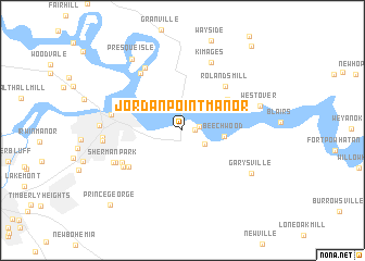 map of Jordan Point Manor