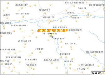 map of Jordanʼs Bridge