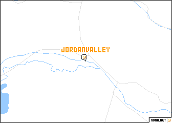 map of Jordan Valley