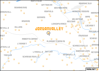 map of Jordan Valley