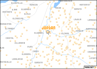 map of Jordán