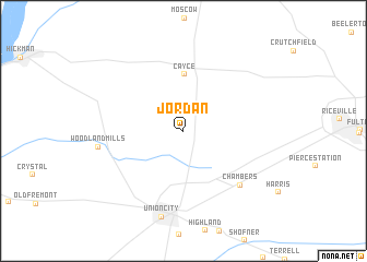 map of Jordan