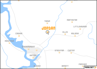 map of Jordan