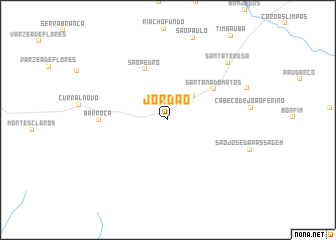 map of Jordão