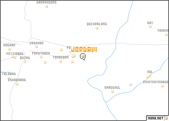 map of Jordavī