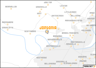 map of Jordonia