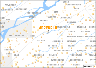 map of Jorewāla