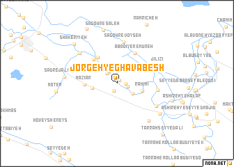 map of Jorgeh-ye Ghavābesh